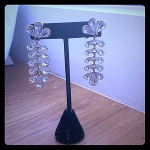 VINTAGE crystal sparkly drop earrings